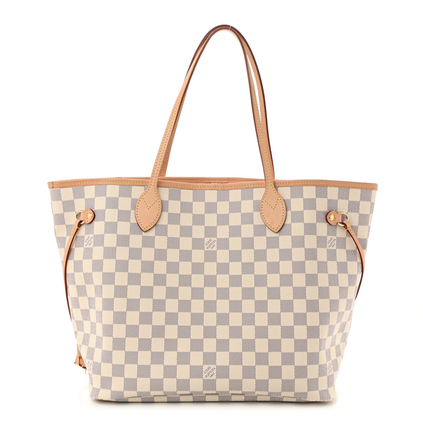 Damier Azur Neo Neverfull MM Rose Ballerine