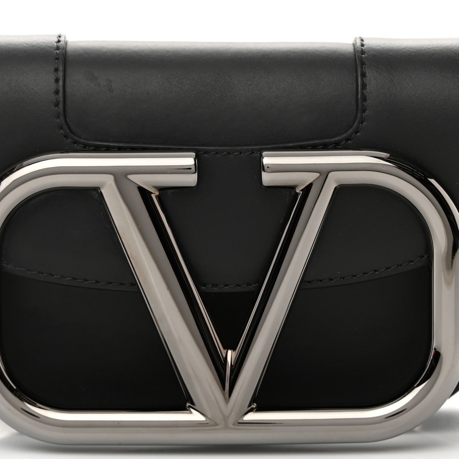 Valentino Garavani Calfskin Supervee Belt Bag Black 7 of 13