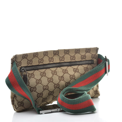 Gucci Monogram Web Belt Bag Dark Brown 3 of 14
