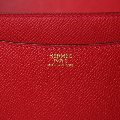 Hermes Epsom Constance 24 Rouge Casaque 6 of 13