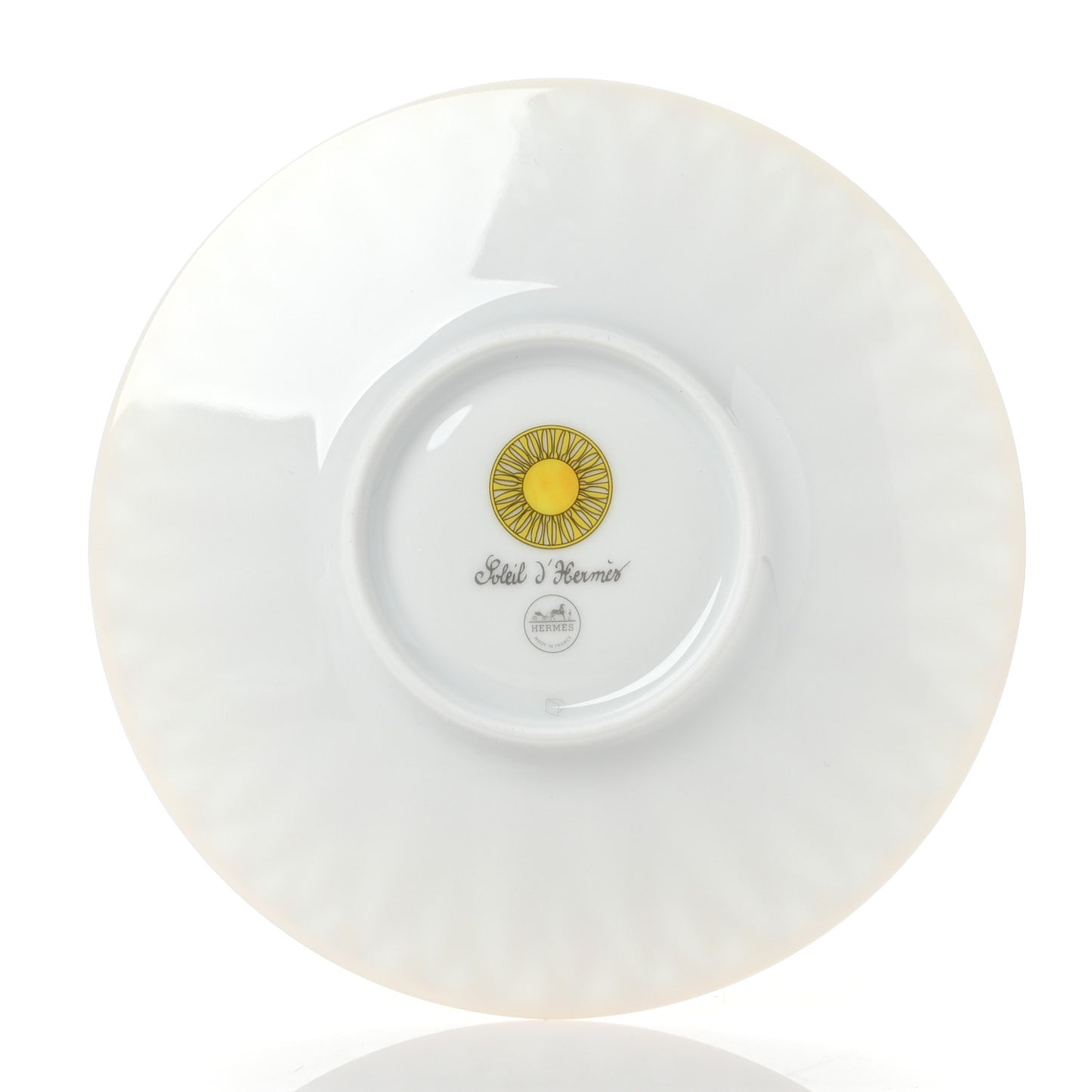 Porcelain Soleil d'Hermes Breakfast Cup And Saucer Set Of 2