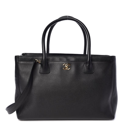 Chanel Calfskin Cerf Shopper Tote Black 1 of 11
