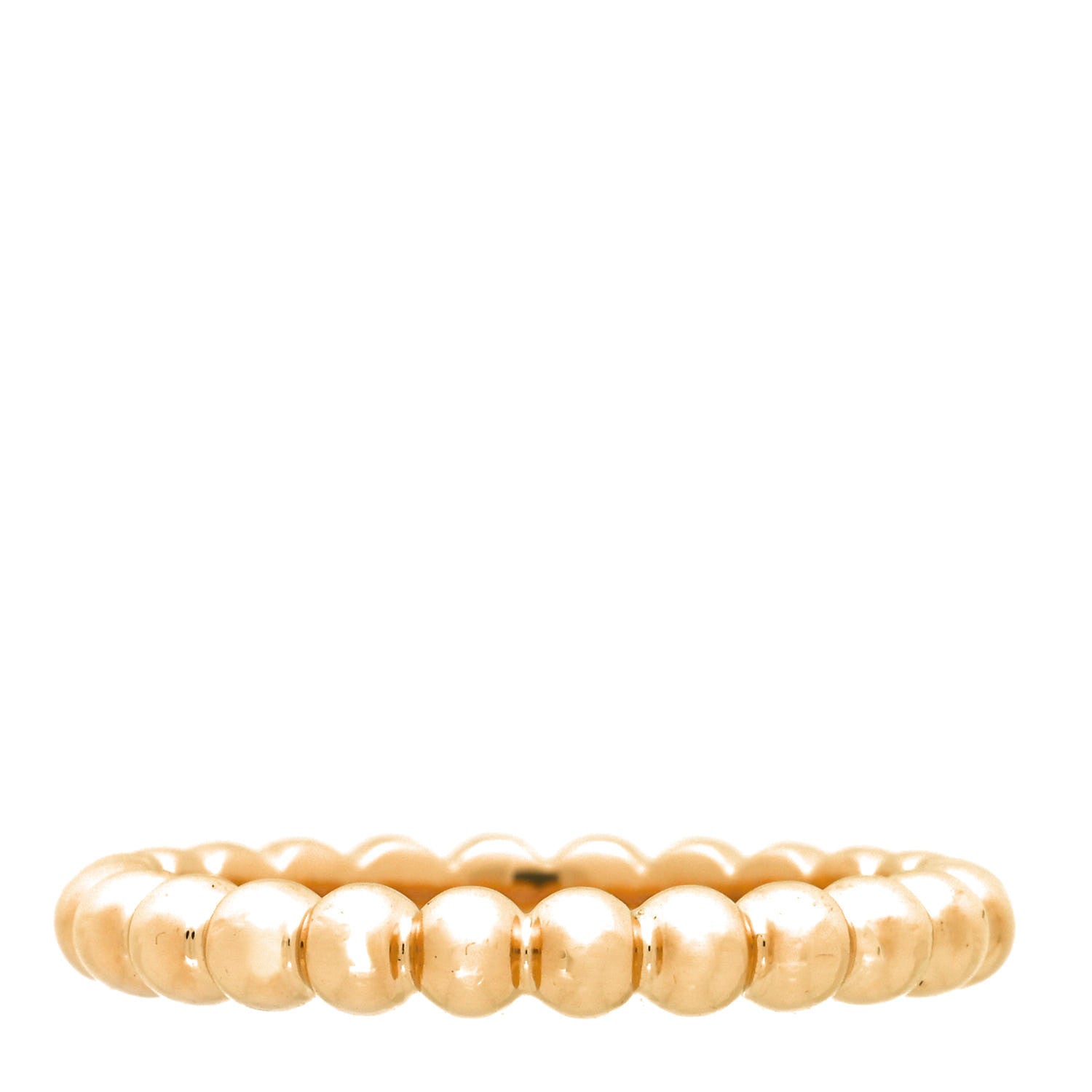 Van Cleef & Arpels 18K Yellow Gold Medium Perlee Ring 52 6 3 of 5