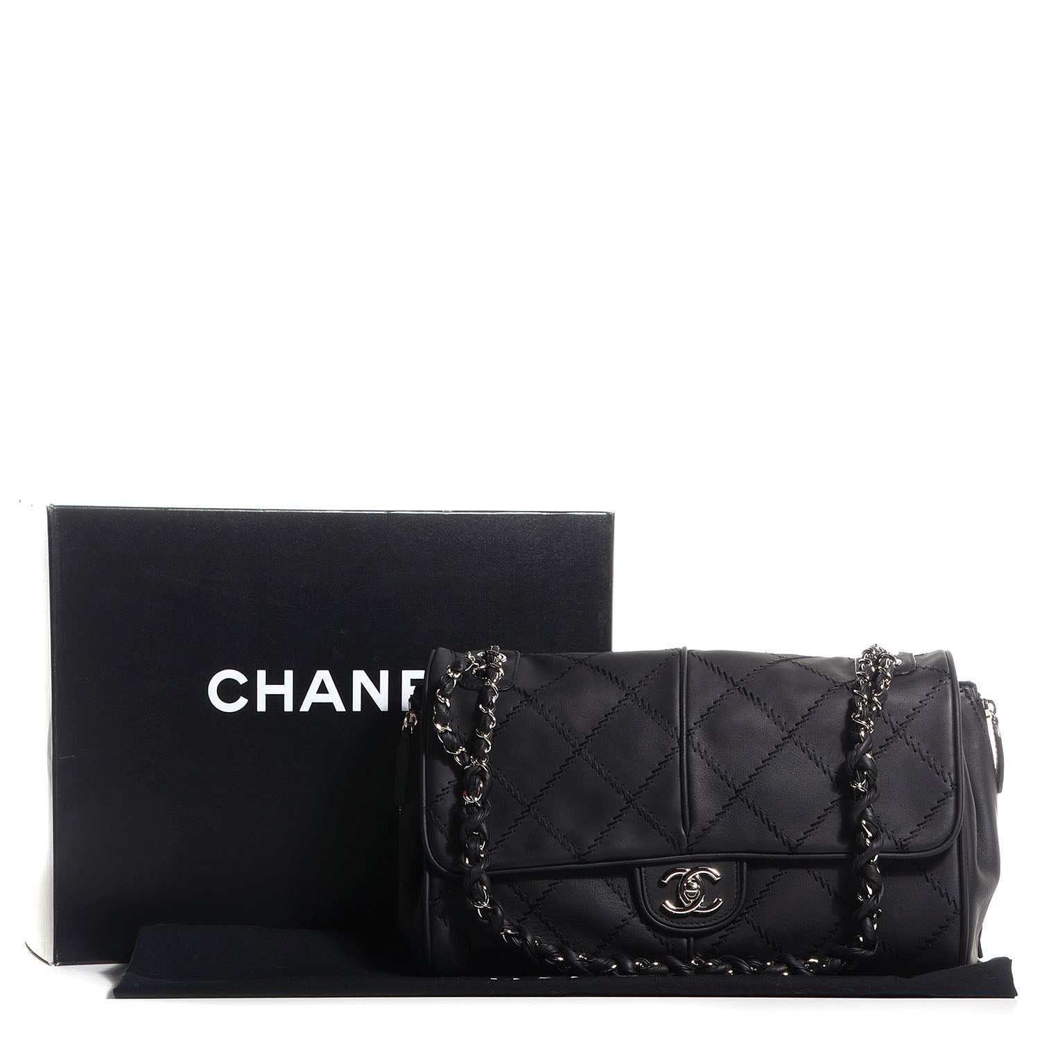Chanel Calfskin Large Darjeeling Flap Black 9 of 9