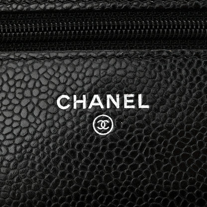 Chanel Caviar Quilted Wallet on Chain WOC Black 6 of 11