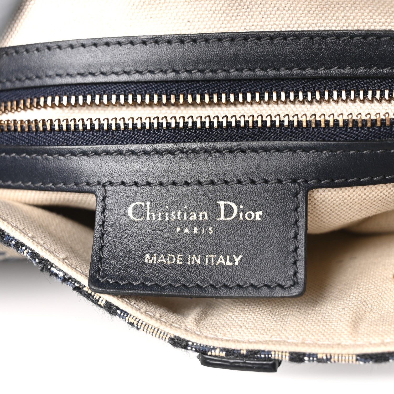 Christian Dior Oblique Saddle Bag Blue 6 of 10