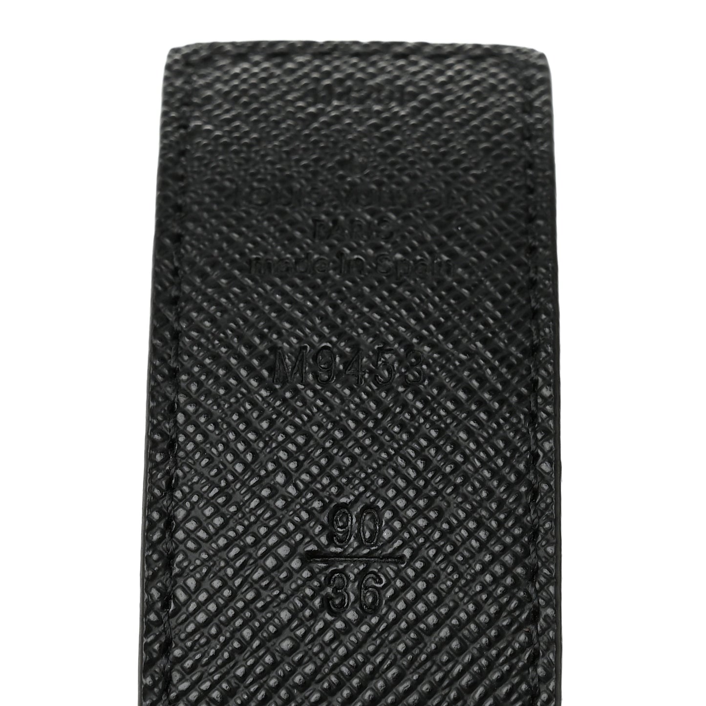 Calfskin Monogram 30mm LV Initiales Reversible Belt 90 36 Black