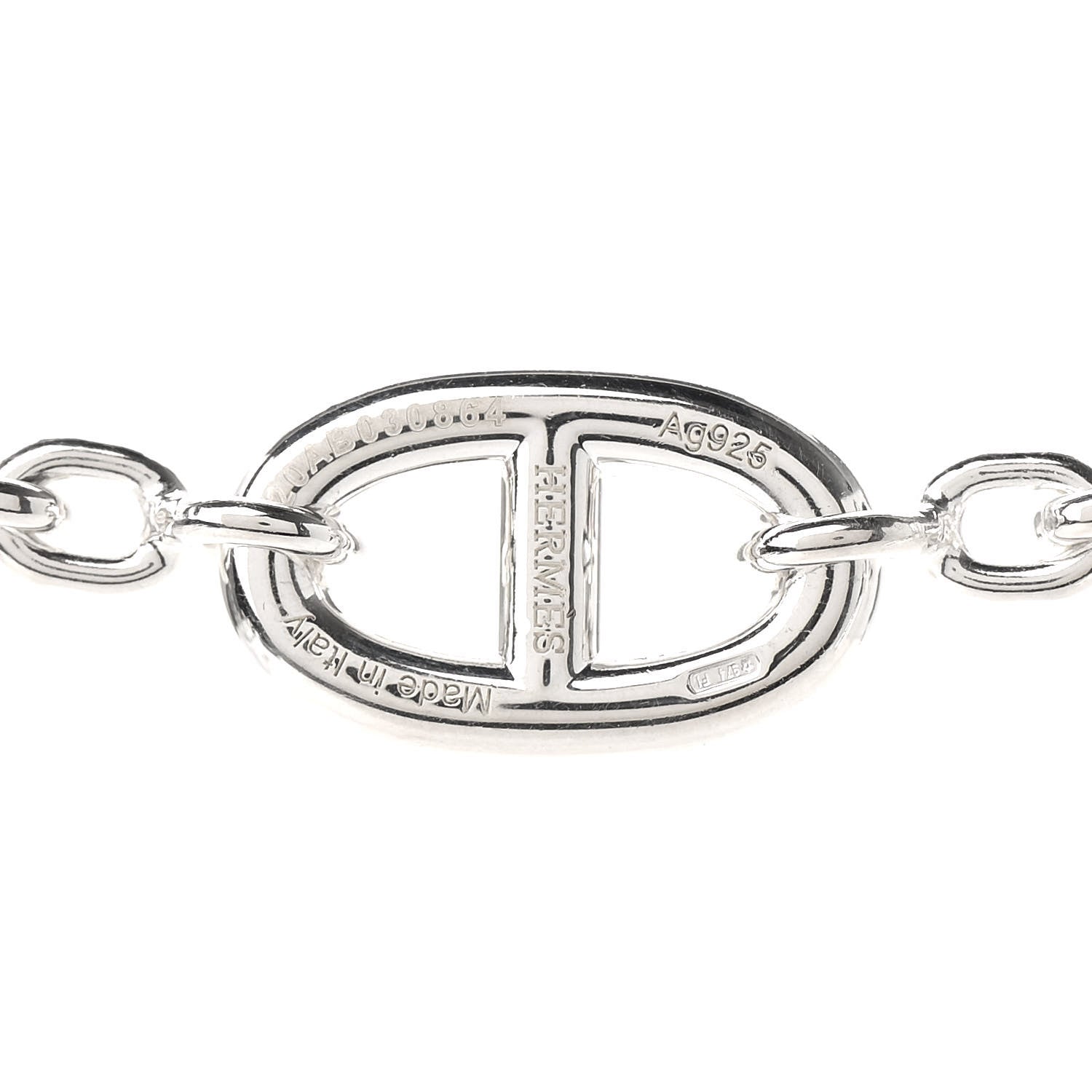 Hermes Sterling Silver Farandole Necklace 120 4 of 5