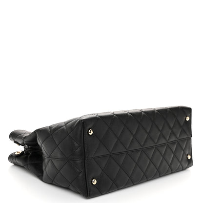 Chanel Caviar Quilted Small Shopping Tote Black 4 of 12