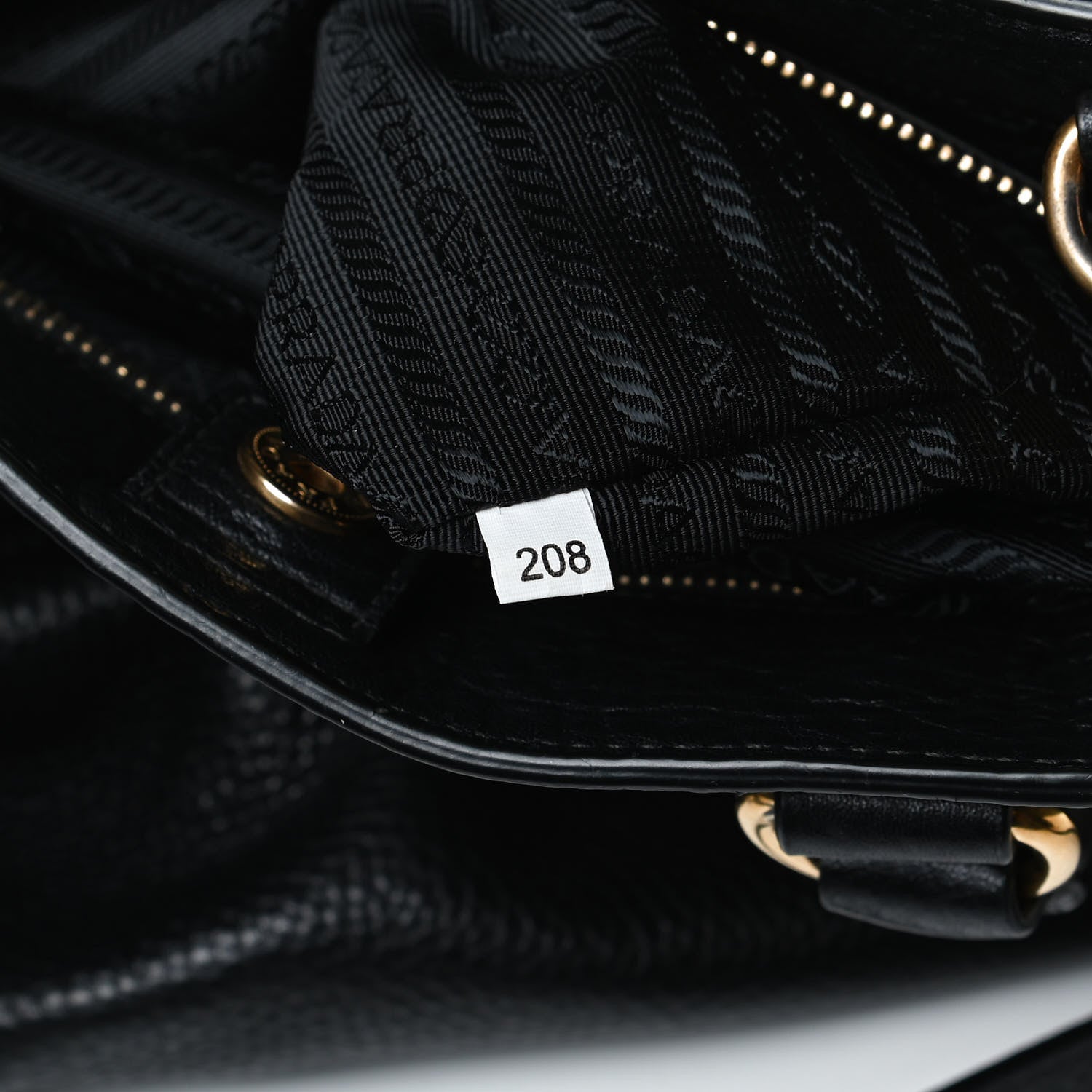 Prada Vitello Daino Tote Black 6 of 15