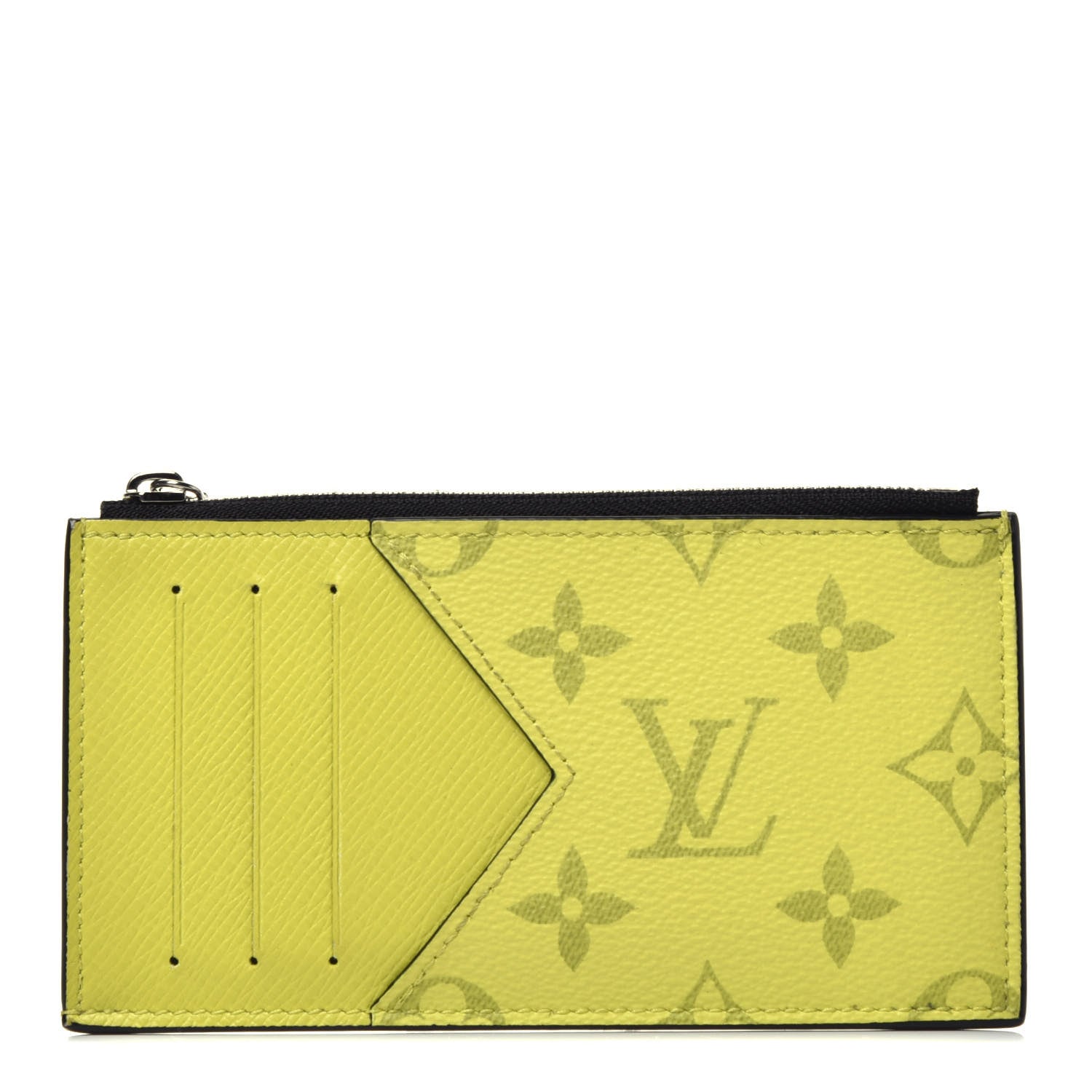 Louis Vuitton Monogram Taiga Coin Card Holder Yellow 1 of 7