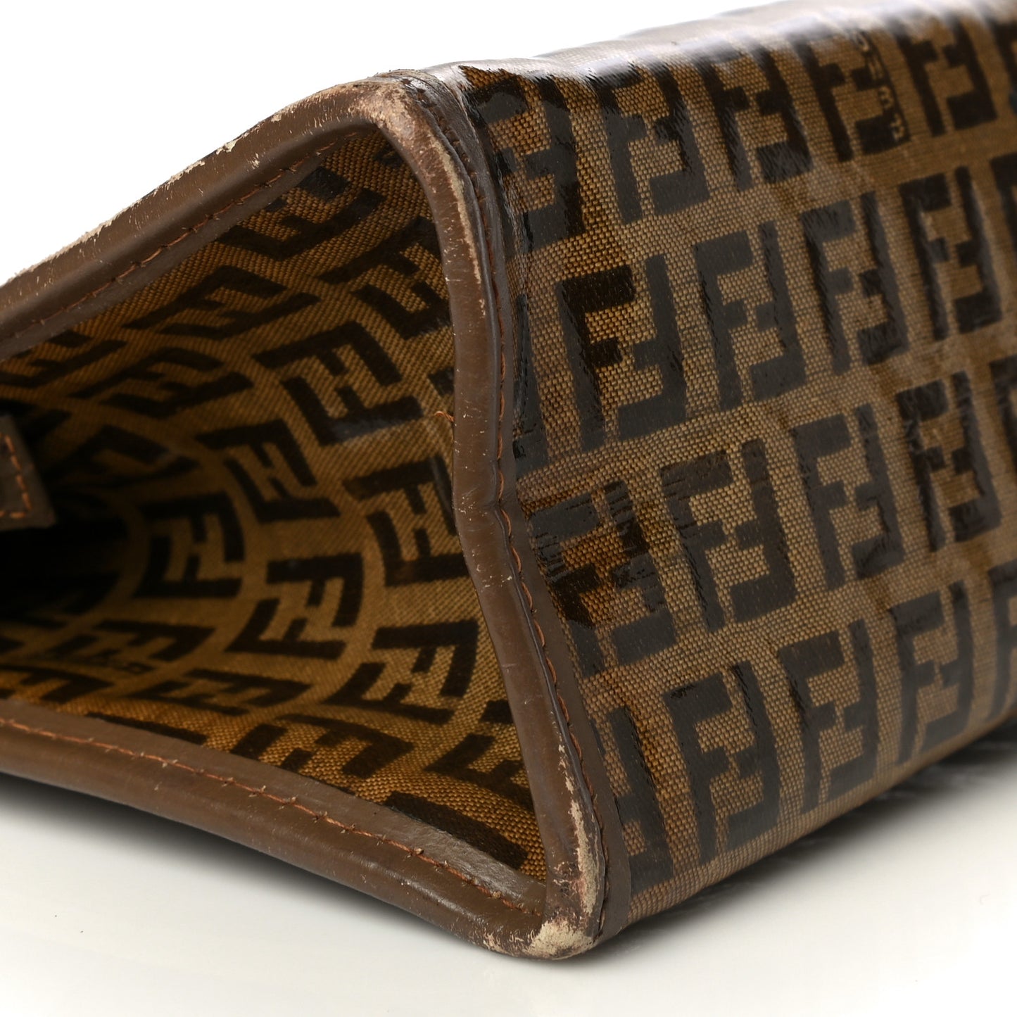 Vinyl Zucchino Zip Pouch Tobacco