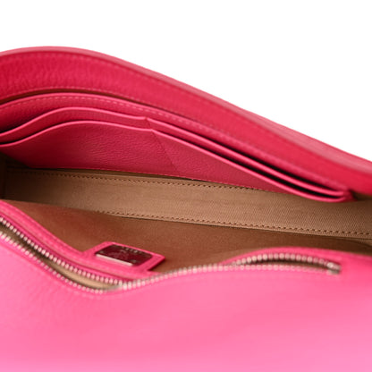 MCM Calfskin Large Patricia Wallet On Chain Pink 5 of 15