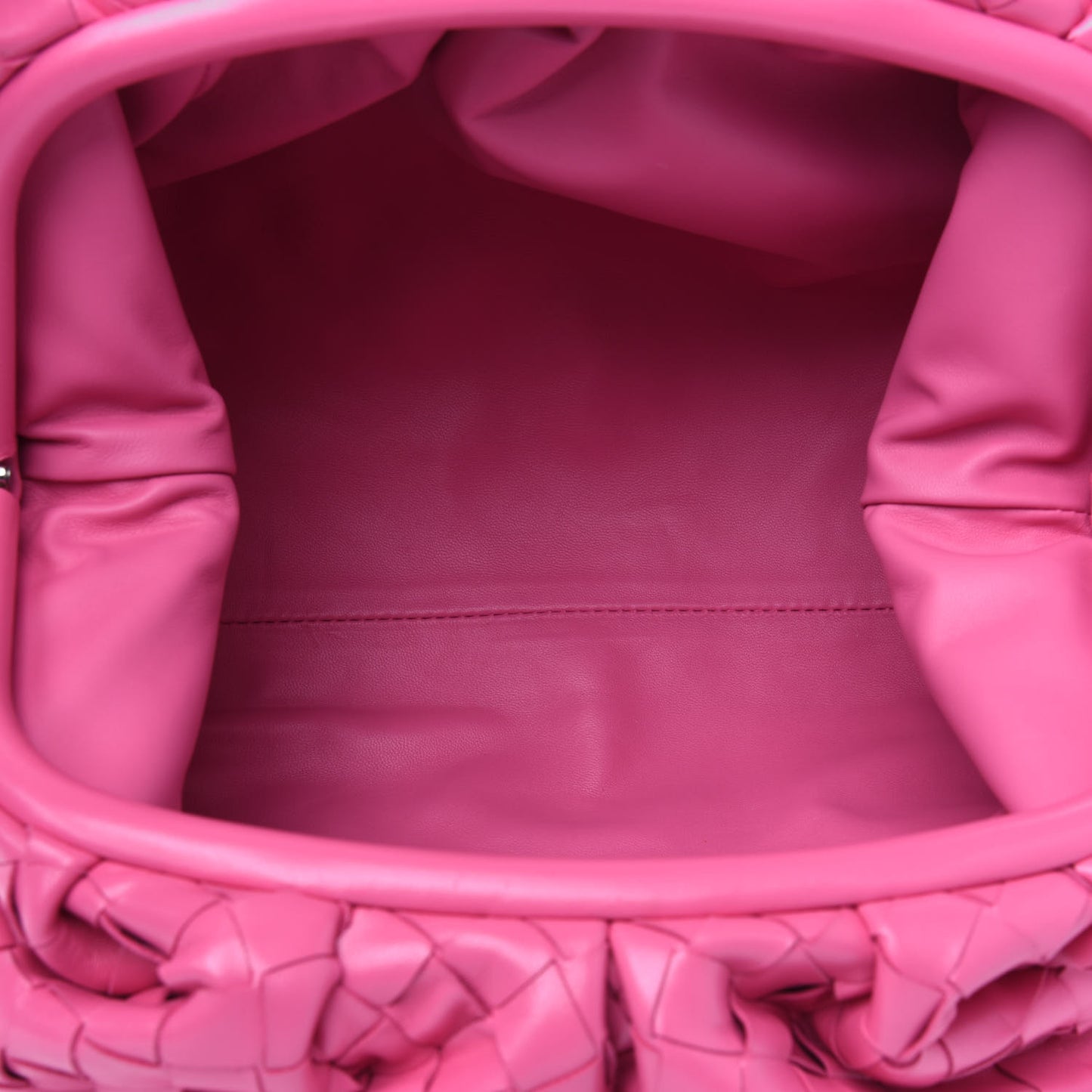 Nappa Maxi Intrecciato The Pouch Oversized Clutch Pink