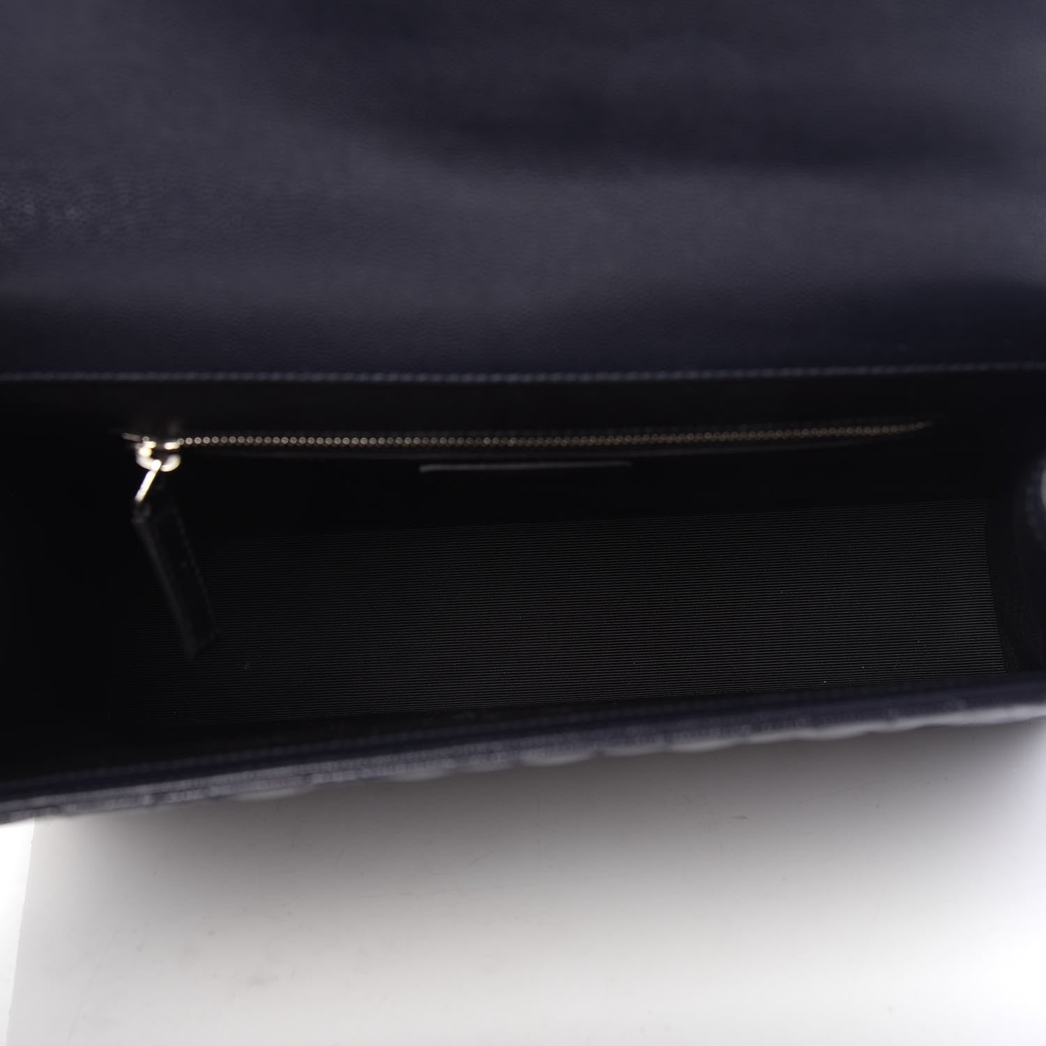 Saint Laurent Grain De Poudre Large Tri-Quilt Monogram Satchel Deep Marine 5 of 10