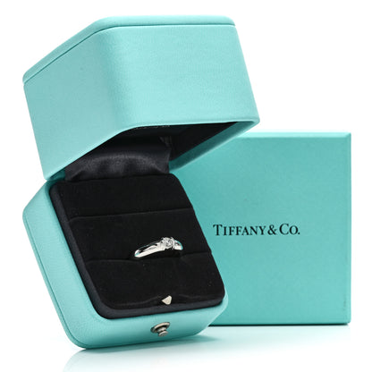 Tiffany Platinum Diamond .20ct Etoile Solitaire Engagement Ring 55 7.25 6 of 6