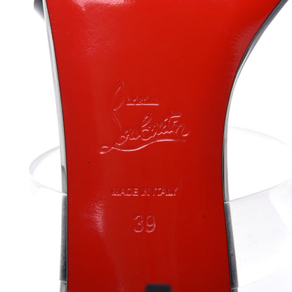 Christian Louboutin Patent PVC Just Nodo 85 Slide Sandals 39 Black 8 of 10