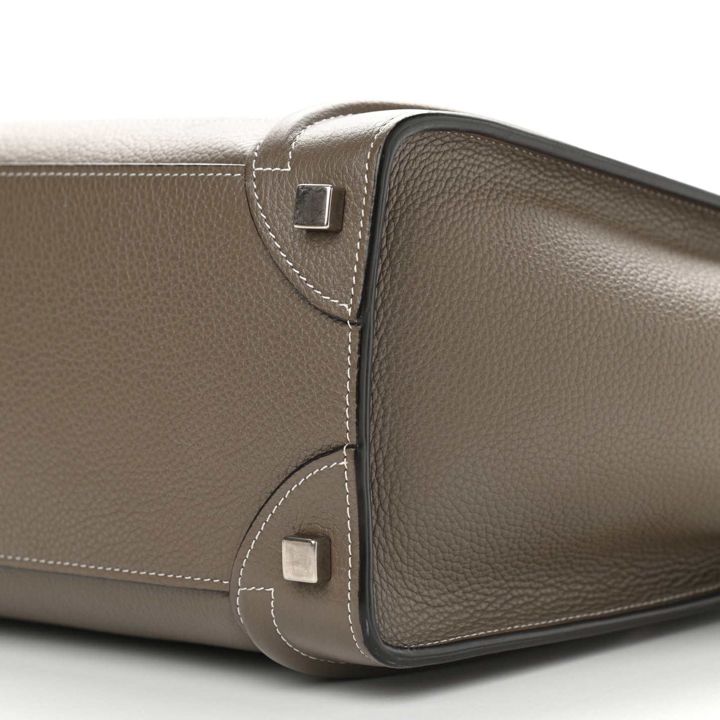 Drummed Calfskin Micro Luggage Souris