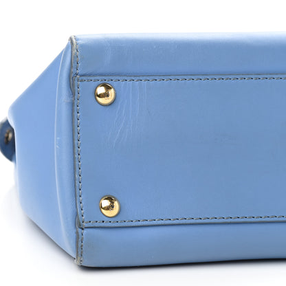 Fendi Vitello Morgan Shiny Nappa Medium Peekaboo Iconic Satchel Maldives Papavero 9 of 14