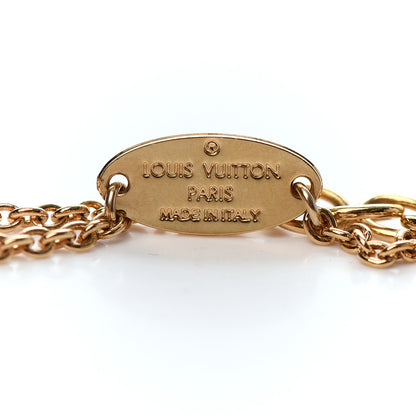 Louis Vuitton Brass Flower Full Bracelet Gold 4 of 4