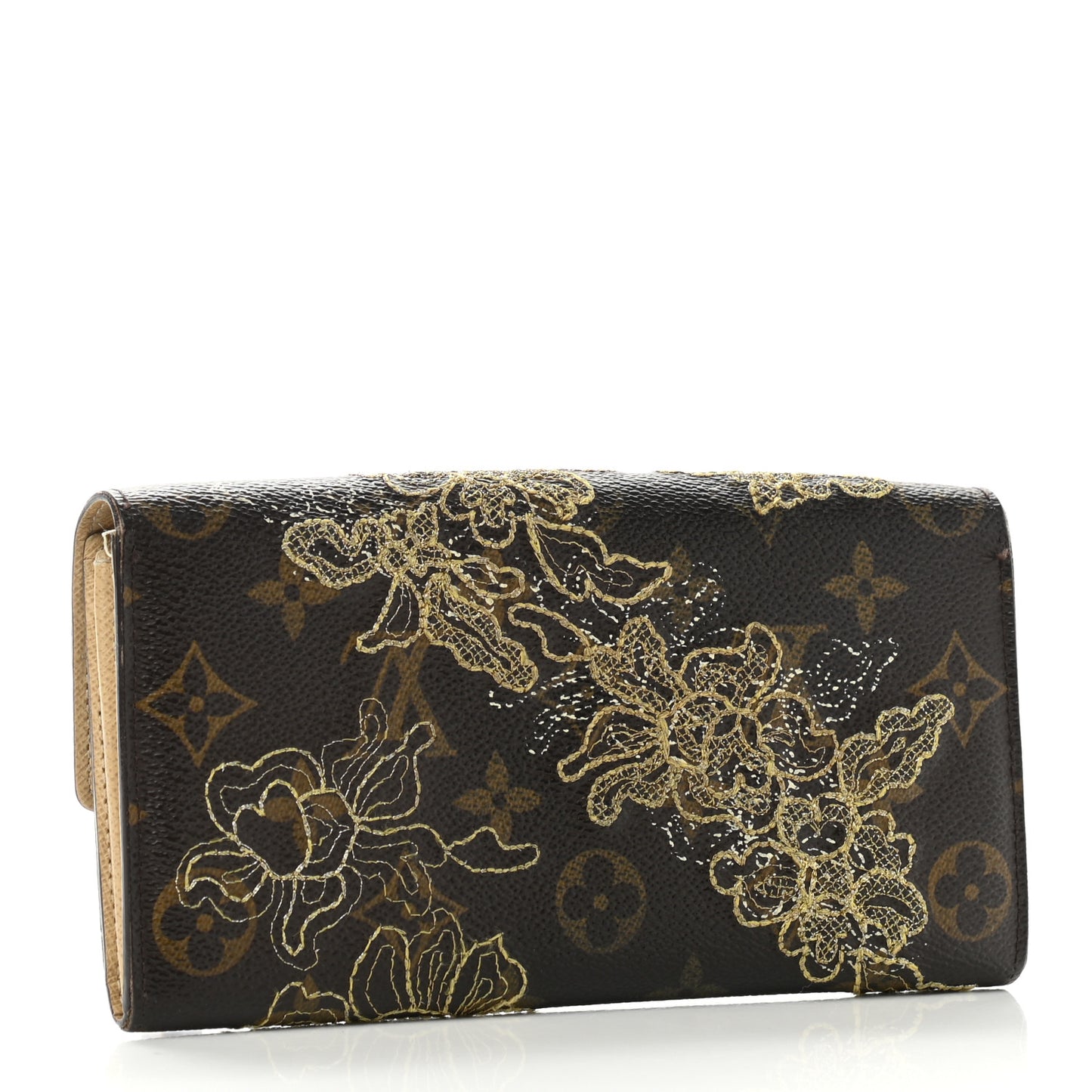Monogram Dentelle Sarah Wallet Gold