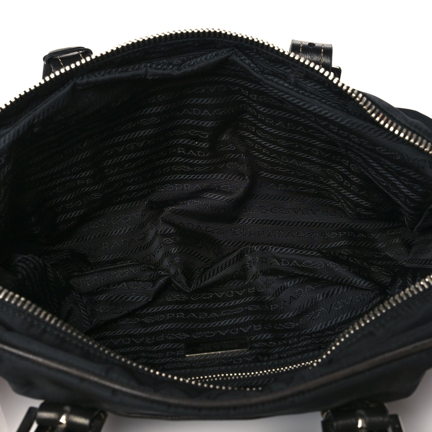 Tessuto Nylon Soft Calf Tote Black