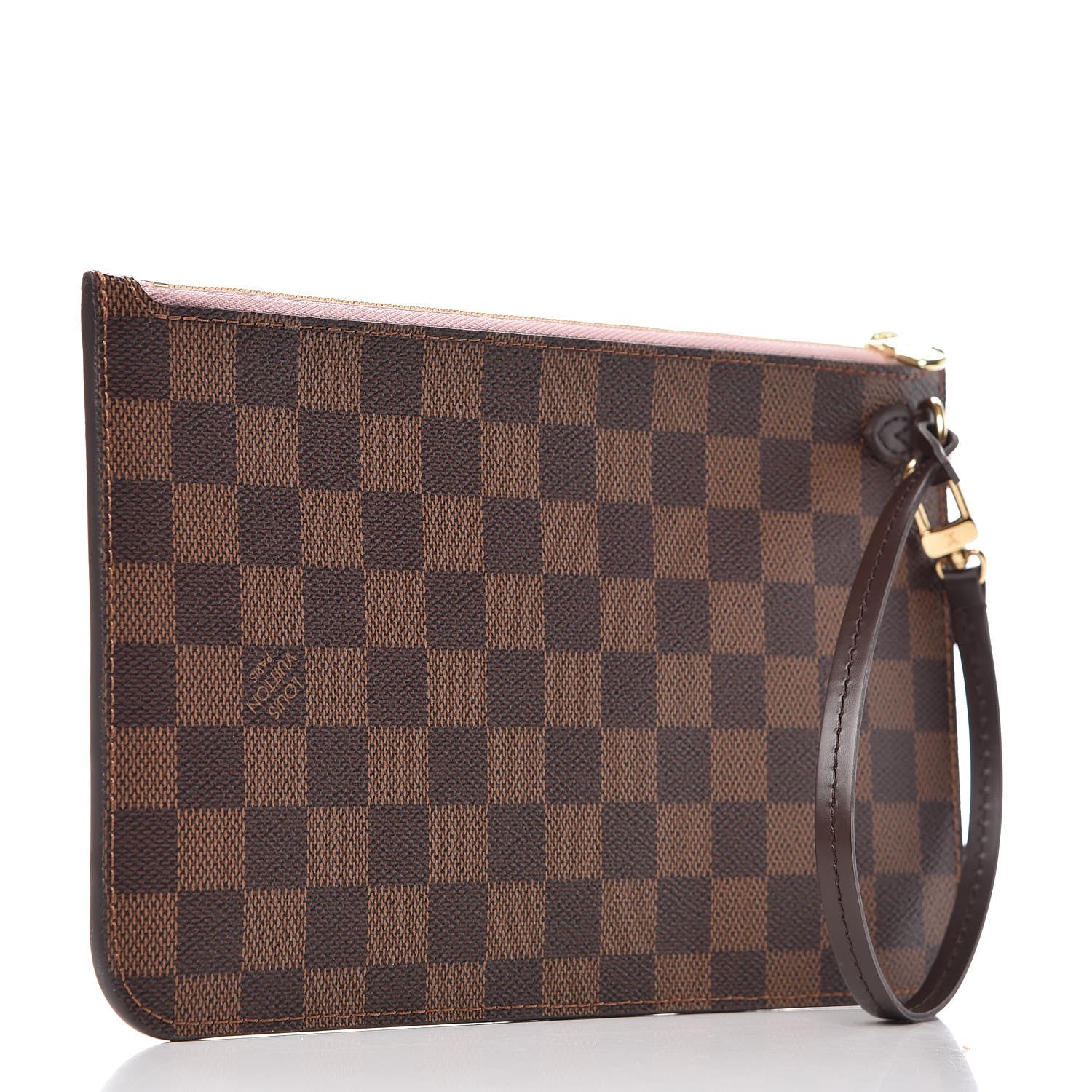 Louis Vuitton Damier Ebene Neverfull MM GM Pochette Rose Ballerine 3 of 8