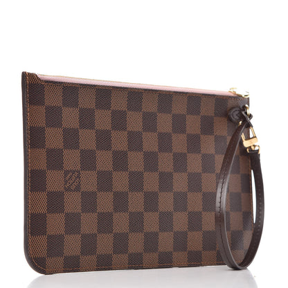 Louis Vuitton Damier Ebene Neverfull MM GM Pochette Rose Ballerine 3 of 8