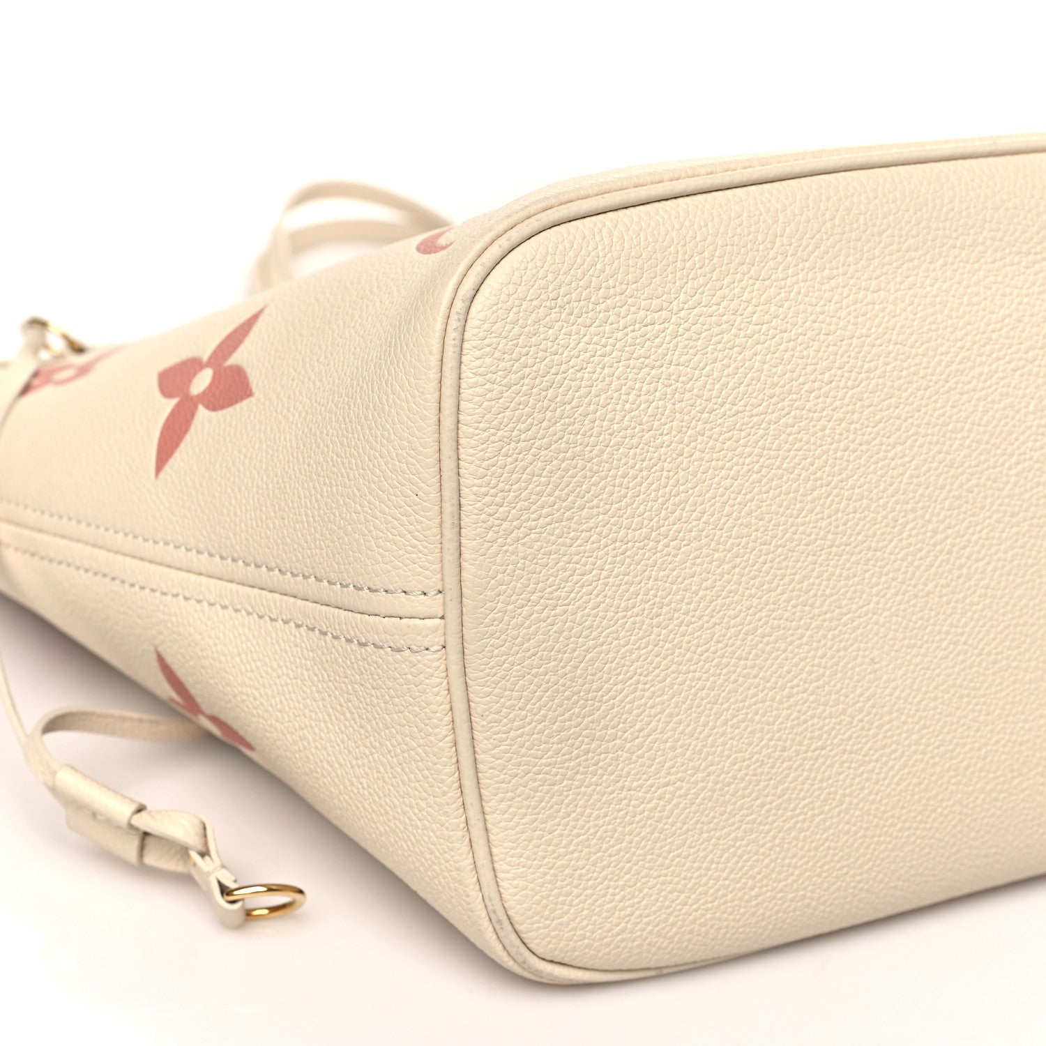 Louis Vuitton Empreinte Monogram Giant Neverfull MM Creme Rose Trianon 8 of 10