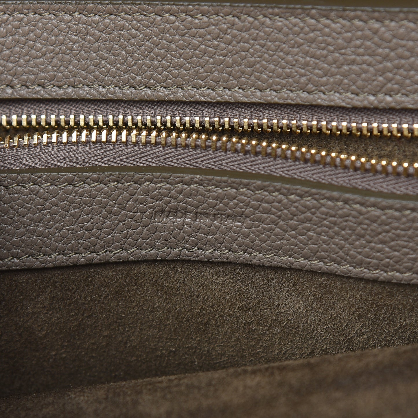 Soft Grained Calfskin Small Belt Cabas Phantom Taupe