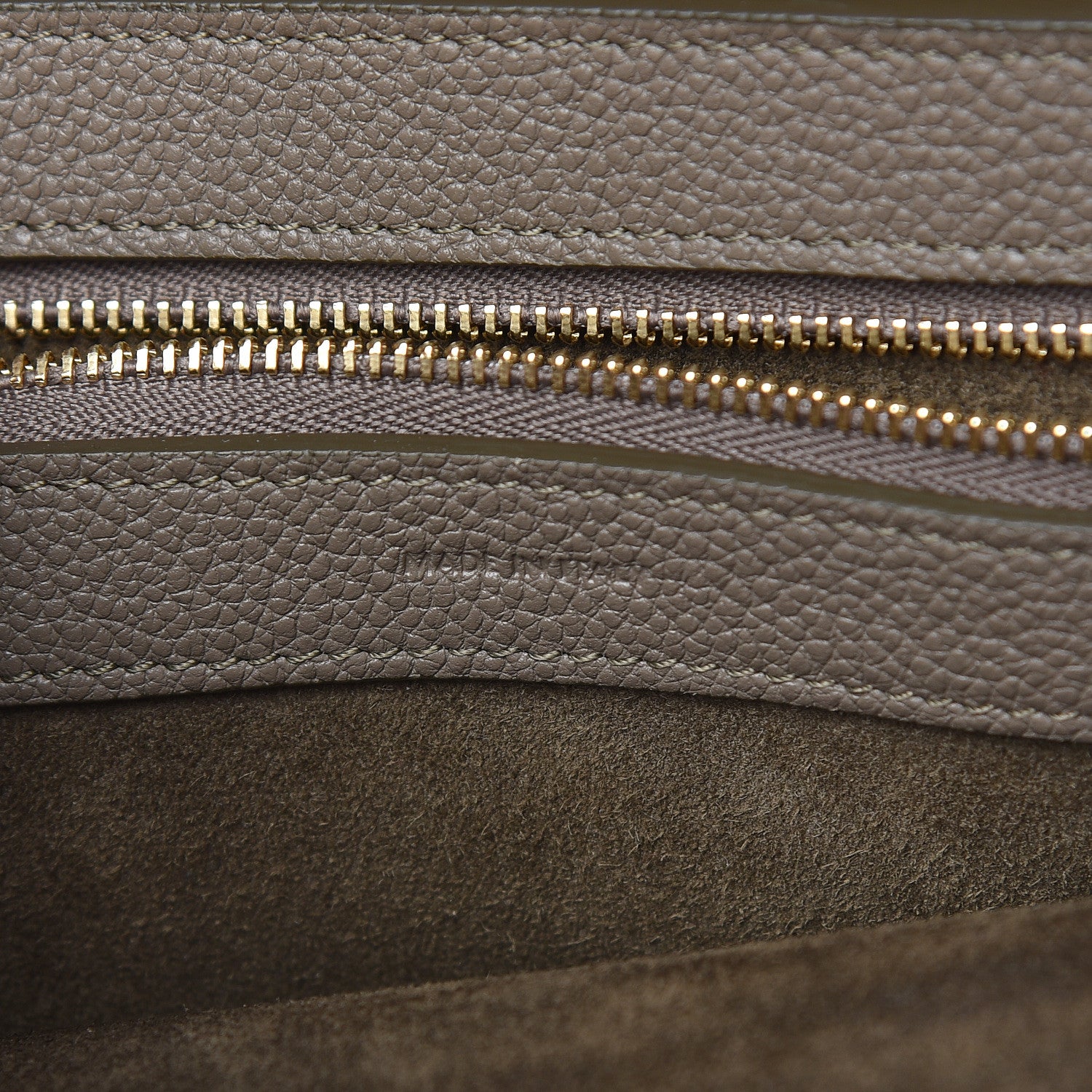 Celine Soft Grained Calfskin Small Belt Cabas Phantom Taupe 7 of 13