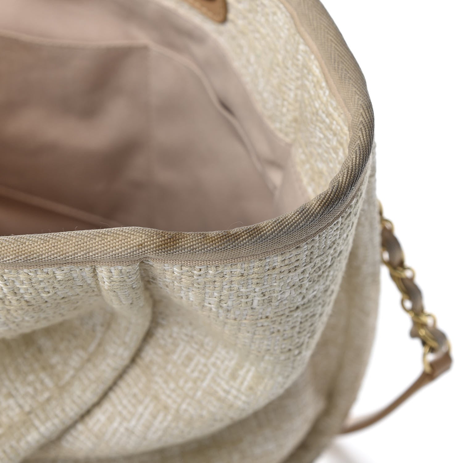 Chanel Lurex Boucle Small Deauville Tote White 11 of 11