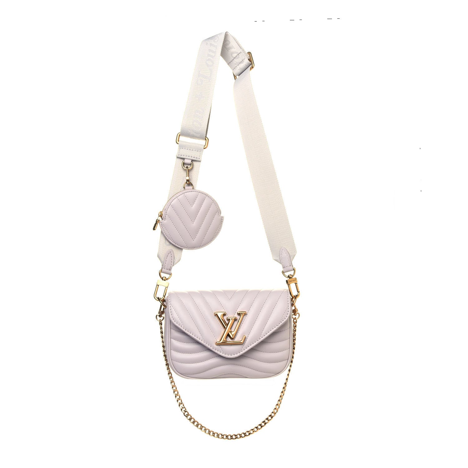 Louis Vuitton Calfskin New Wave Multi Pochette Brume 1 of 5