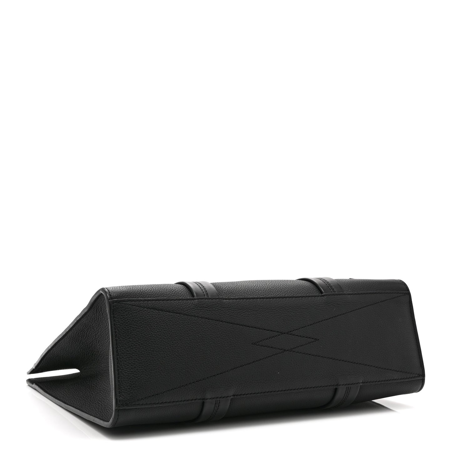 Grained Calfskin LV Aerogram Tote Black