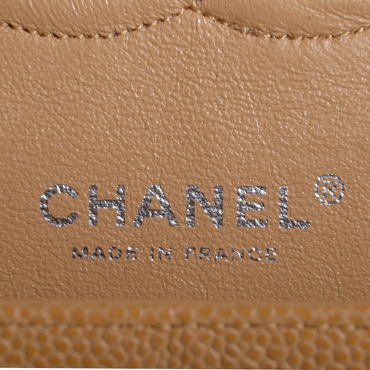 Chanel Caviar Quilted Medium Double Flap Beige 8 of 9