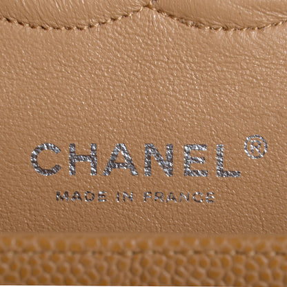 Chanel Caviar Quilted Medium Double Flap Beige 8 of 9