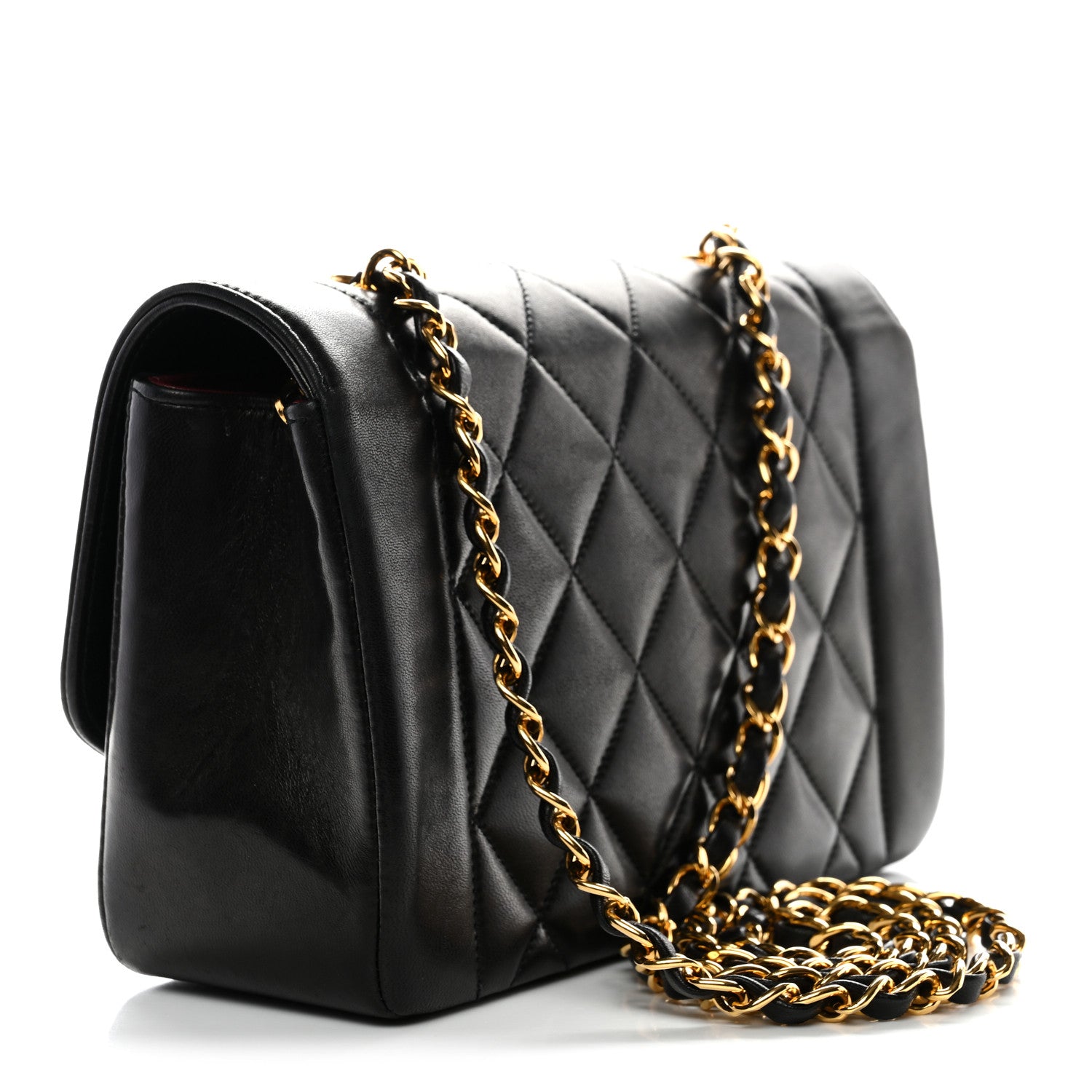 Chanel Lambskin Quilted Small Single Flap Black 4 of 13