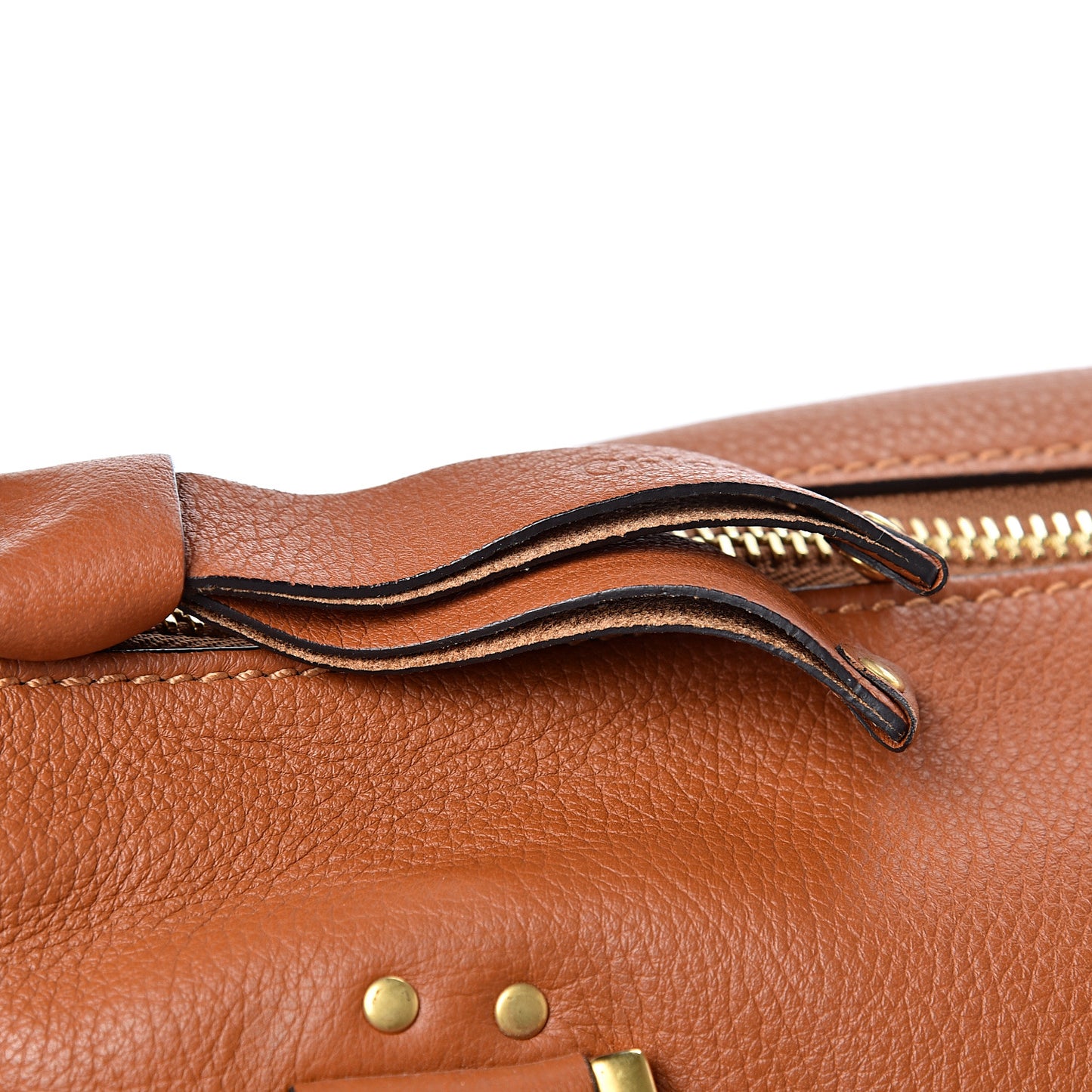 Calfskin Large Marcie Satchel Tan