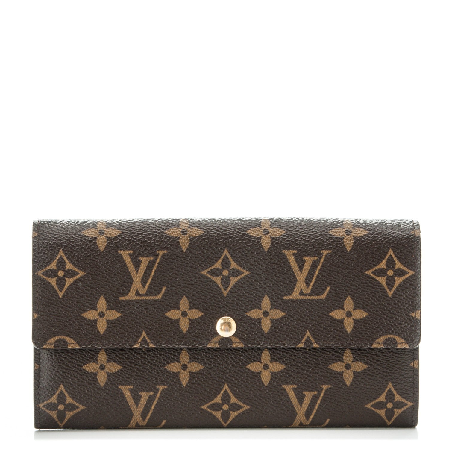 Louis Vuitton Monogram Fleuri Sarah Wallet Rose 1 of 7