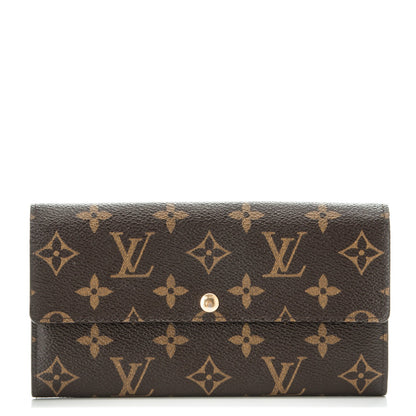 Louis Vuitton Monogram Fleuri Sarah Wallet Rose 1 of 7