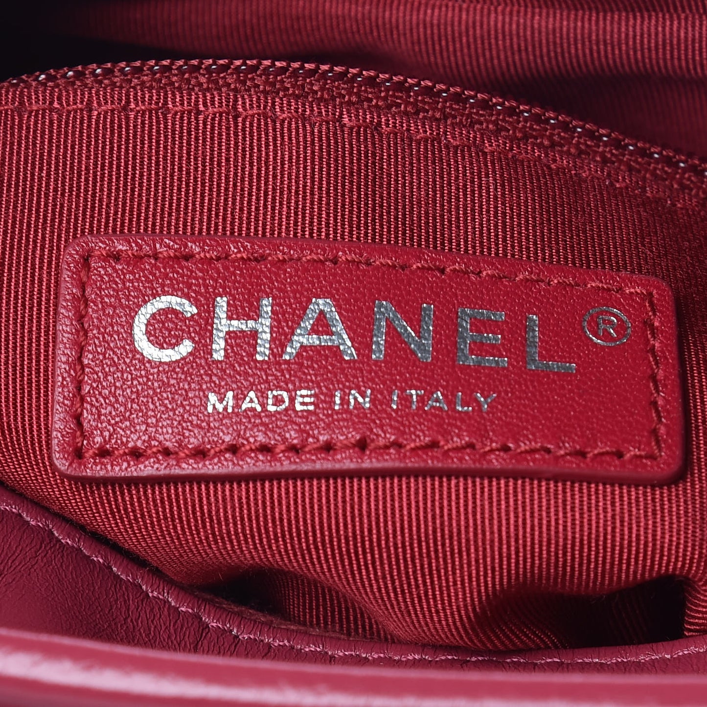 Aged Calfskin Chevron Quilted Small Gabrielle Hobo Dark Pink