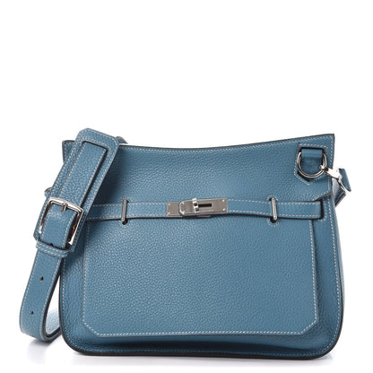 Hermes Taurillon Clemence Jypsiere 28 Blue Jean 1 of 8