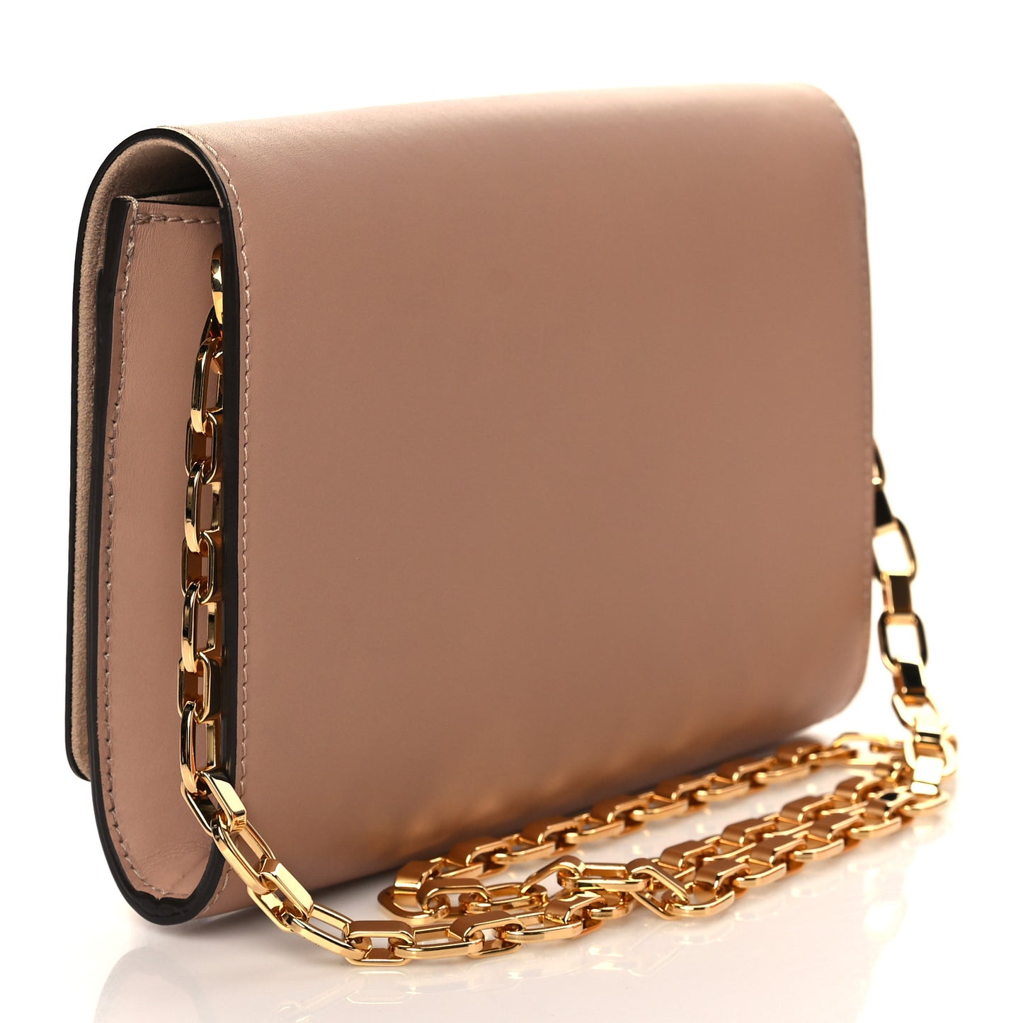 Calfskin Chain Louise MM Nude