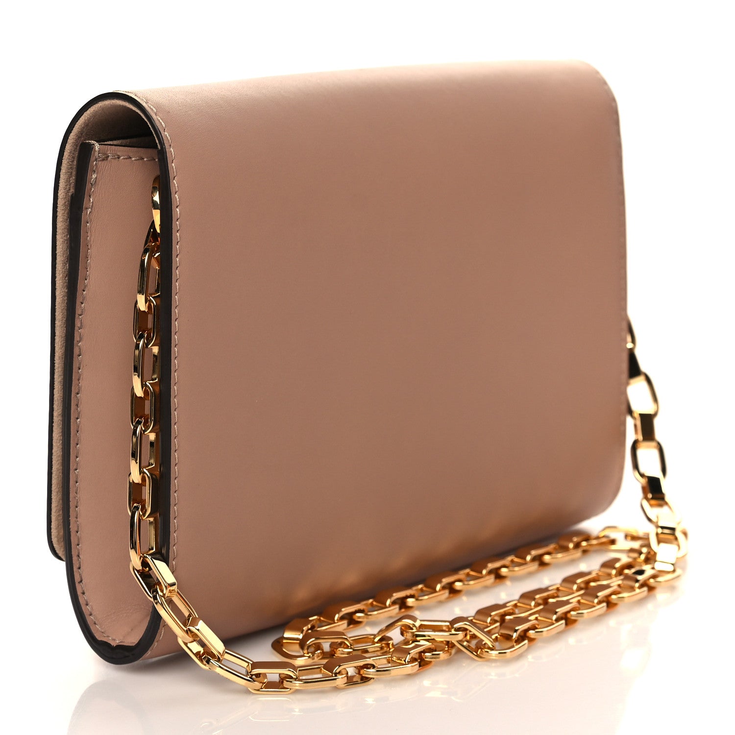 Louis Vuitton Calfskin Chain Louise MM Nude 3 of 10