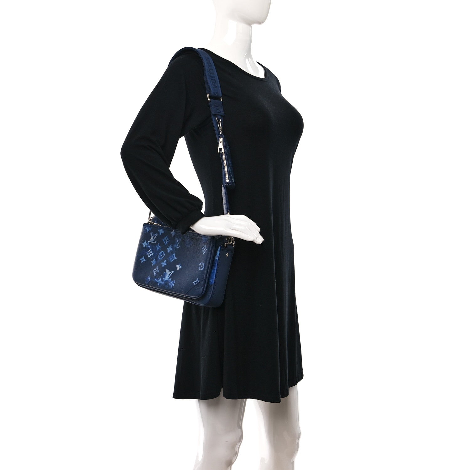 Louis Vuitton Monogram Ink Watercolor Trio Messenger Bag Blue 2 of 12