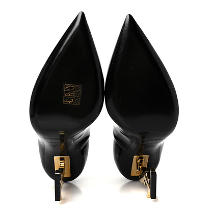 Saint Laurent Patent Opyum 110 Pumps 38 Black Gold 6 of 10