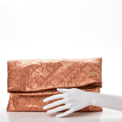 Louis Vuitton Jacquard Quilted Monogram Limelight Clutch GM Rose Gold 2 of 7