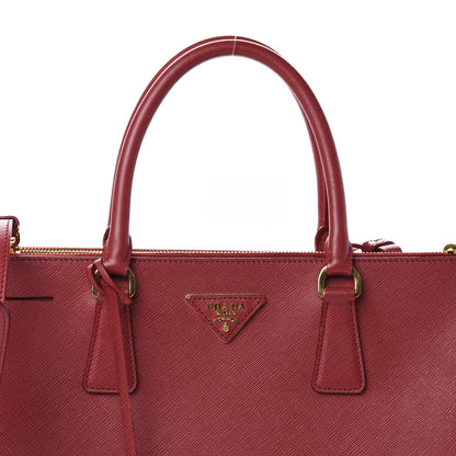 Prada Saffiano Medium Galleria Double Zip Tote Fuoco 11 of 11