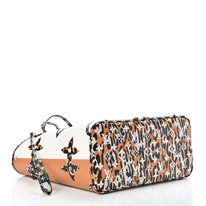 Louis Vuitton Monogram Giant Jungle Neverfull MM Ivory 4 of 10