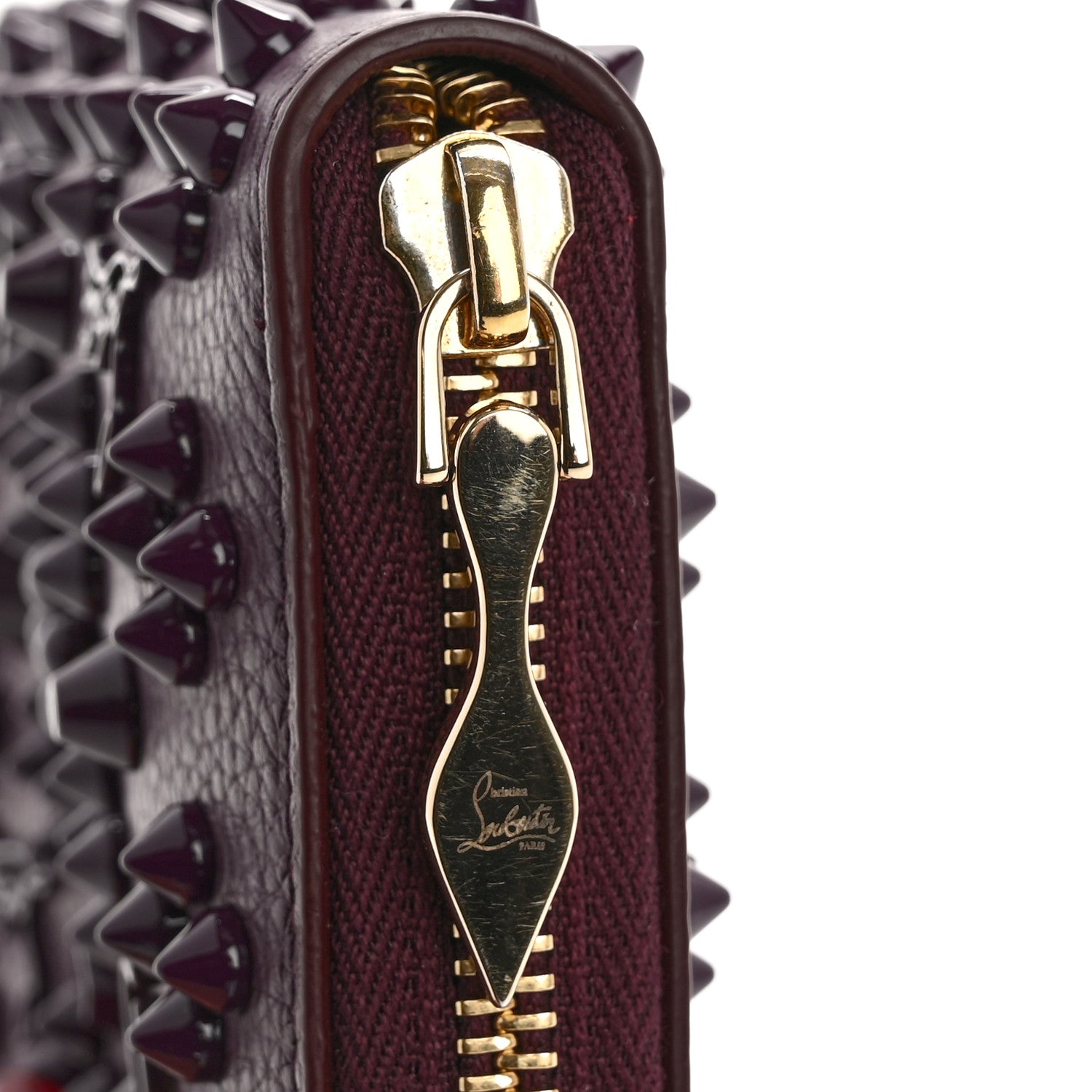 Christian Louboutin Calfskin Loubinthesky Panettone Wallet Purple 8 of 9